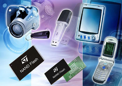 ST微電子正式量產首款1Gbit與非閃存芯片__科技時代_新浪網